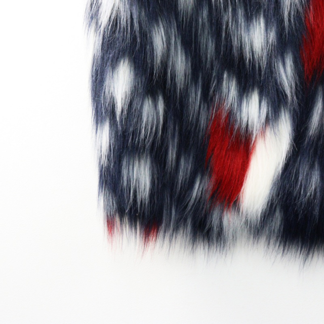 未使用 2023AW エムエーエスユー MASU MARBLE FLAG FUR VEST FLAG