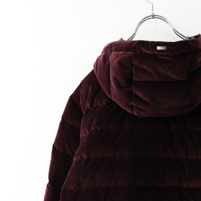 良品 イタリア製 JPタグ ヘルノ HERNO コーデュロイ フードダウン
