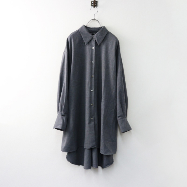 ファッションアイテム人気ランキング 2024AW ミズイロインド ワイドシャツチュニック ind mizuiro トップス