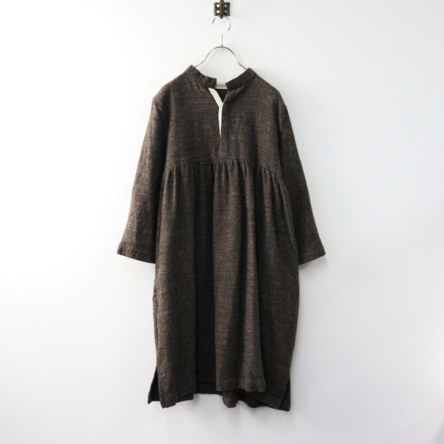 美品✨ヴェリテクール リネン100% ギャザー ブラウス 長袖