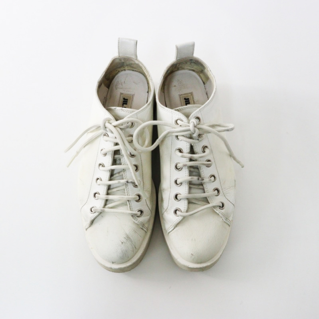 ジルサンダー Jil Sander JS34060A レザースニーカー 35/ホワイト