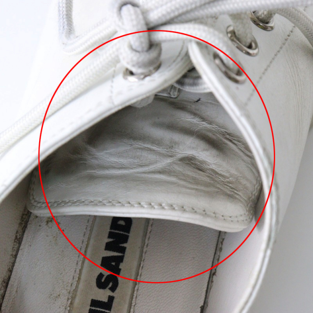 ジルサンダー Jil Sander JS34060A レザースニーカー 35/ホワイト