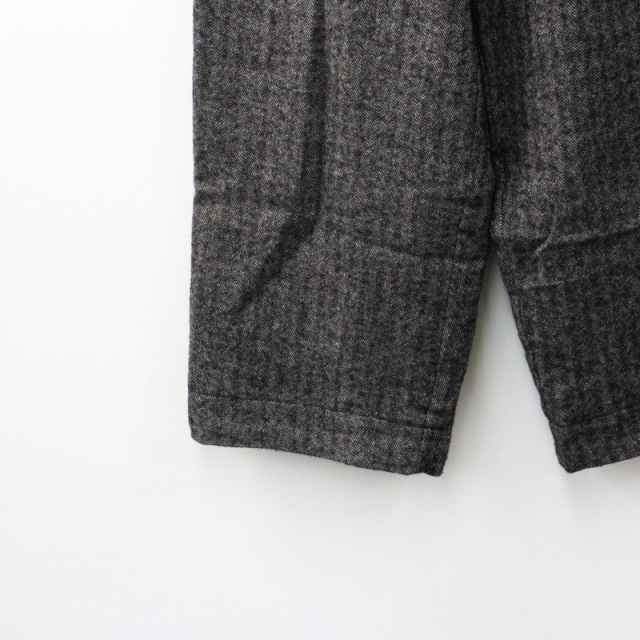 美品 ローブデポー ROBE de PEAU リネンウールヘリンボーン  