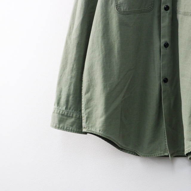 定番 マディソンブルー MADISONBLUE HAMPTON BACK SATIN SHIRT 01（S)/カーキ ハンプトンバックサテンシャツ【2400014434965】 定番 マディソンブルー MADISONBLUE HAMPTON BACK SATIN SHIRT