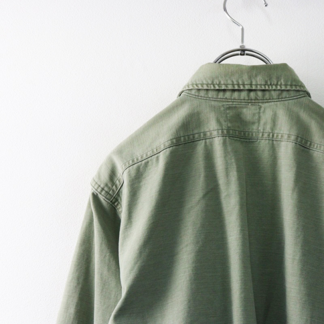 定番 マディソンブルー MADISONBLUE HAMPTON BACK SATIN SHIRT 01（S)/カーキ ハンプトンバックサテンシャツ【2400014434965】 MADISONBLUE - MADISON BLUE / マディソンブルー | HAMPTON BACK