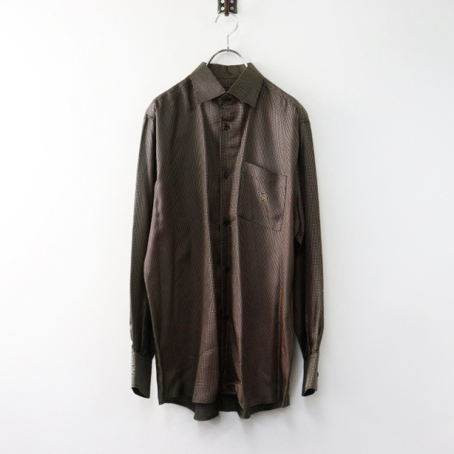美品 GUCCI トムフォード期 ペイズリー バンダナ スカーフ 610O▲ GUCCI(グッチ) 2003SS トムフォード期 鳥蝶花刺しゅうスカジャン
