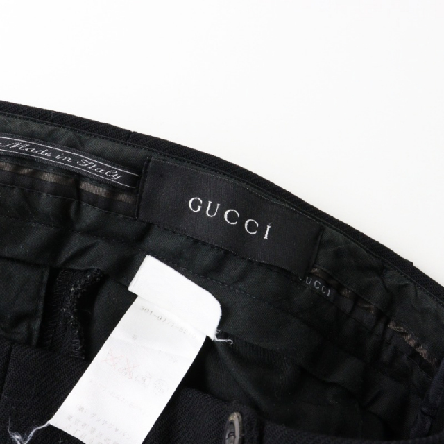 MENs Archive GUCCI by Tom Ford Tac Trousers 48/Black グッチ トム