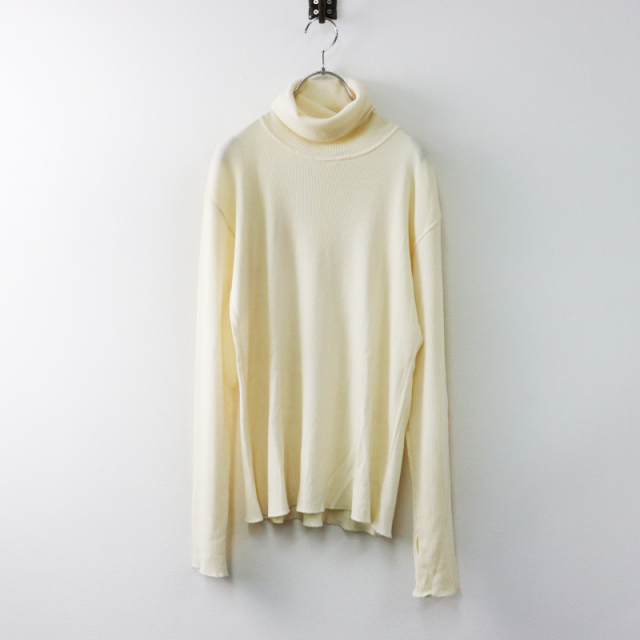 美品 定価25300円 ドゥーズィエムクラス Deuxieme Classe rib タートル ニットトップス アイボリー/日本製 リブニット【2400014448801】 美品 定価25300円 ドゥーズィエムクラス Deuxieme Classe rib