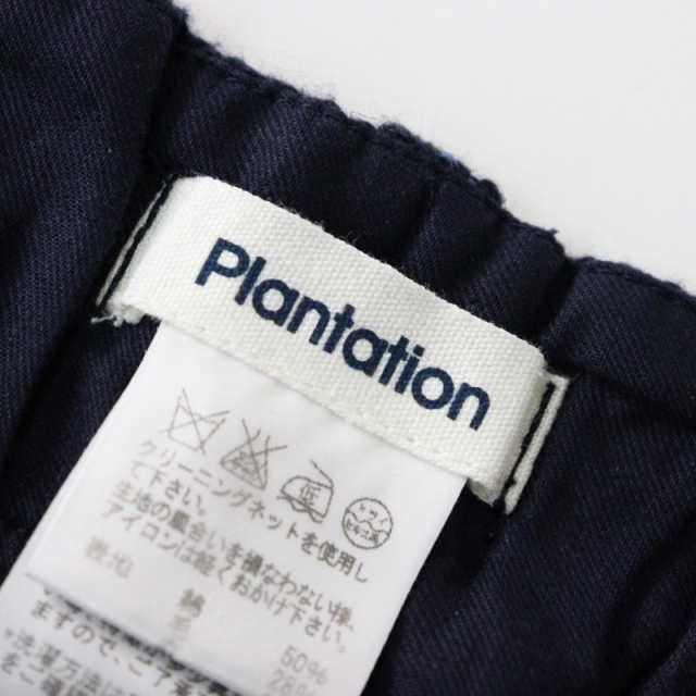 プランテーション Plantation チェック ツイード 半端丈パンツ M