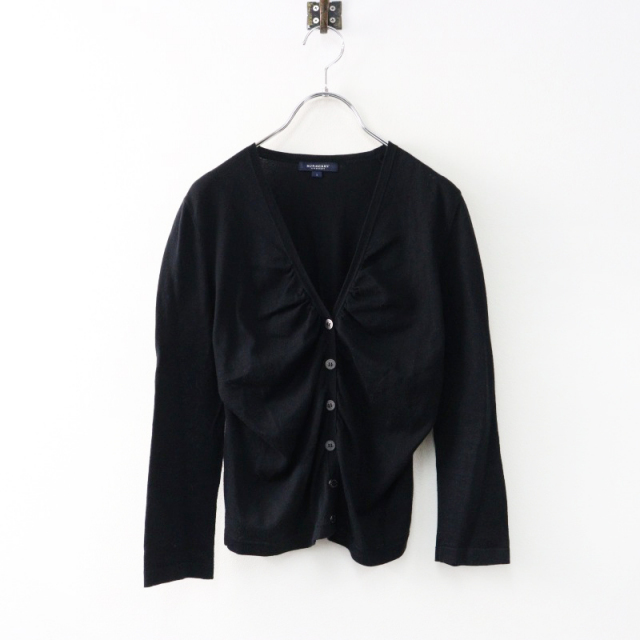 バーバリー ロンドン BURBERRY LONDON ジップパーカー ニット ロゴ刺繍  