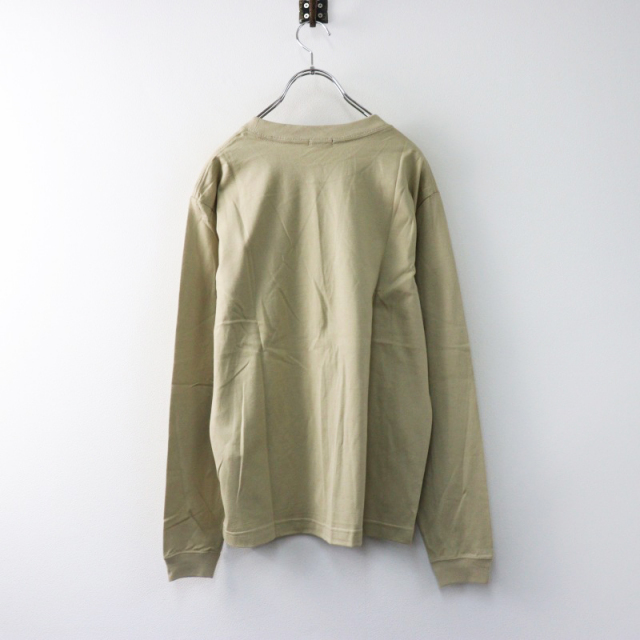 美品 2023年 マーブルシュッド marble sud Zukan bear L/S TEE コットン長袖Tシャツ ベージュ/日本製 トップス ロンT【2400014453652】 期間限定価格】美品 2023年 マーブルシュッド marble sud Zukan