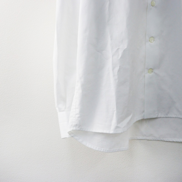 美品 定価3.8万 ジェービーアタイア J.B. ATTIRE Paris white shirts シャツ 1/ホワイト ロゴ刺繍 前開き 長袖 【2400014466706】 美品 定価3.8万 ジェービーアタイア J.B. ATTIRE Paris white