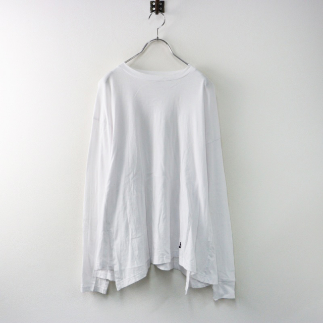 nagonstans ナゴンスタンス 23AW asymmetry long sleeves pullover アシンメトリーロングスリーブプルオーバーカットソー ホワイト M ITF7UAJAXPUM ナゴンスタンス nagonstans asymmetry long-sleeves