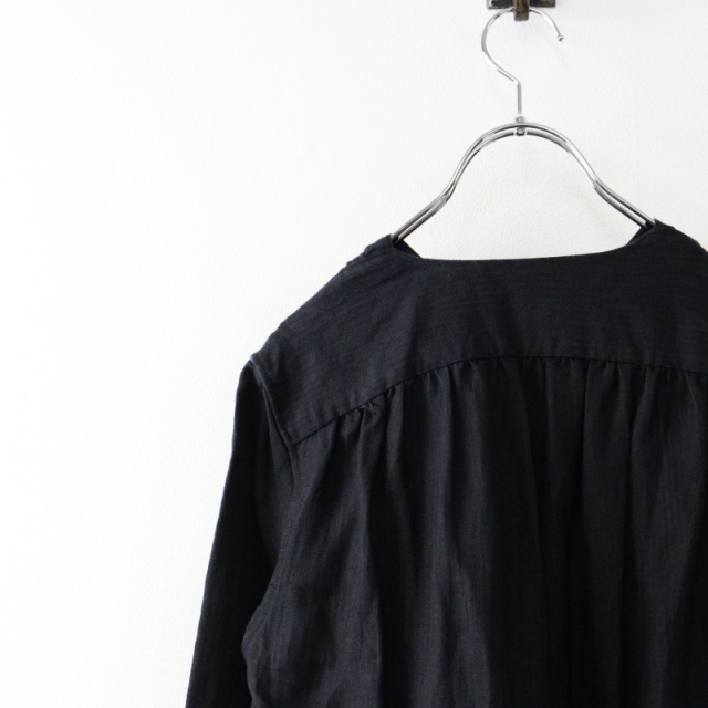 オールドマンズテーラー R&D.M.Co- リネン ノーカラー ウエストマーク  