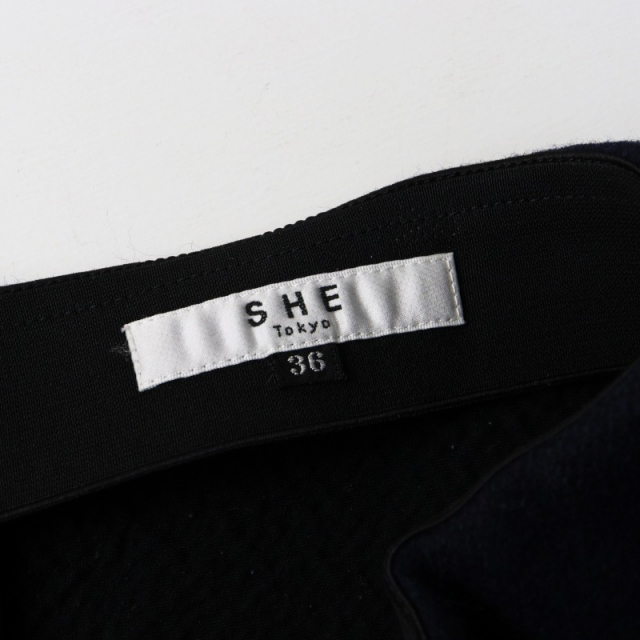 シートーキョー SHE Tokyo ウールメルトンサーキュラーフレアスカート  