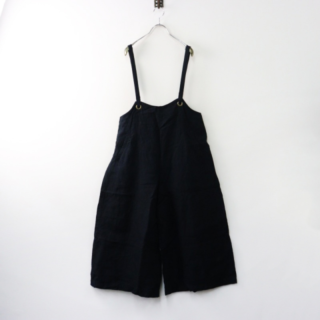 ブルーウィロー blue willow リネンサロペットパンツ ダーク