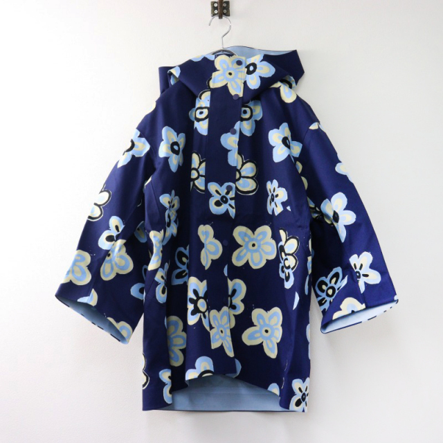 今ならほぼ即納！ 変形 マルニ【38】総柄 ▽MARNI ブラウス プル アロハ リーフ柄 トップス