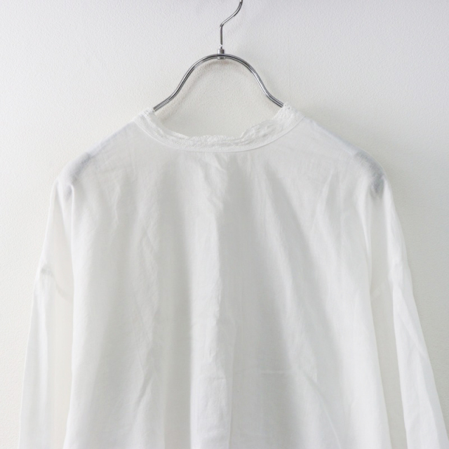 未使用 25SS メゾンドソイル maison de soil KHADI  2WAY PULLOVER LACE NECK SHIRT カディ レース シャツ 1/【2400014469547】 未使用 25SS メゾンドソイル maison de soil KHADI 2WAY