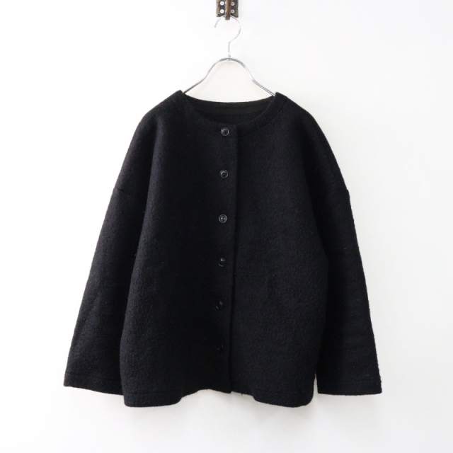 ネストローブ nest Robe ウール混 ノーカラージャケット