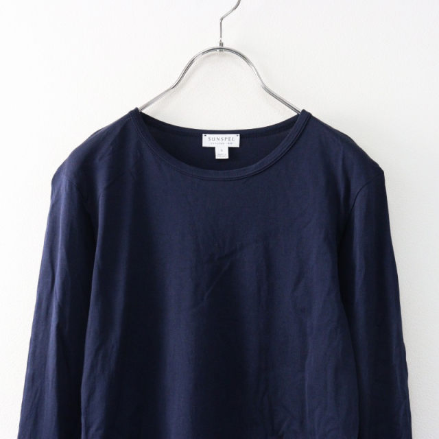 sunspel サンスペル コットン 長袖 カットソー ブラック M Classic Long Sleeve T shirt | SUNSPEL(サンスペル) / トップス