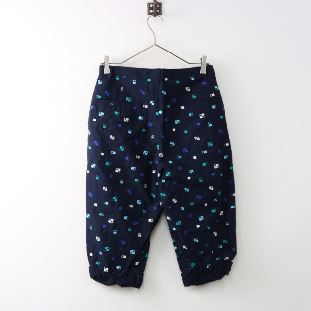 美品 ミナペルホネン mina perhonen komado 刺繍 コットン 半端丈  