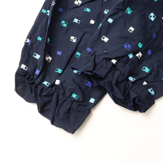 美品 ミナペルホネン mina perhonen komado 刺繍 コットン 半端丈  