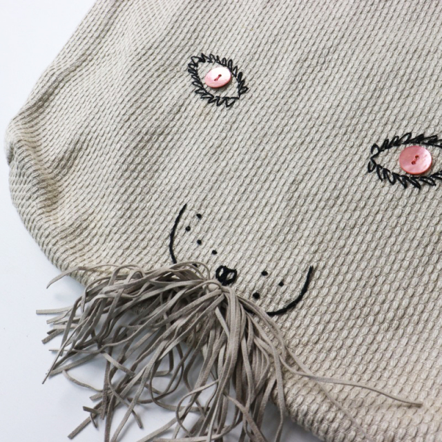 ミナペルホネン mina perhonen usa bag リネン織地 ウサバッグ 大