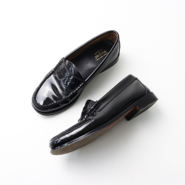 ジーエイチバス G.H.BASS WEEJUNS ガラスレザー ペニーローファー 35