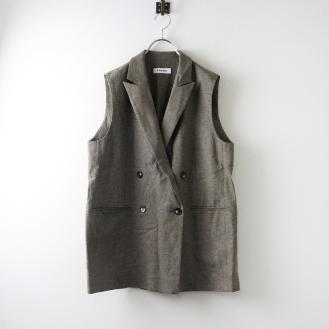 SACRA リネンジレ LINEN COTTON CHAMBRAY GILET | VEST | SACRA（サクラ