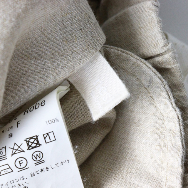 2022SS ネストローブ nest Robe ブラックリネンイージーパンツ F