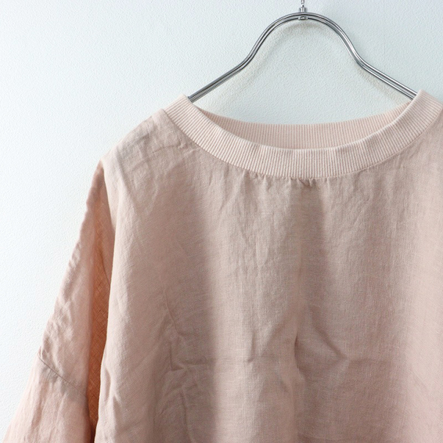 HARVESTY ハーベスティ　リネン半袖プルオーバー　Tシャツ　ピンク 激安先着 ハーベスティ HARVESTY リネン半袖プルオーバー ピンク