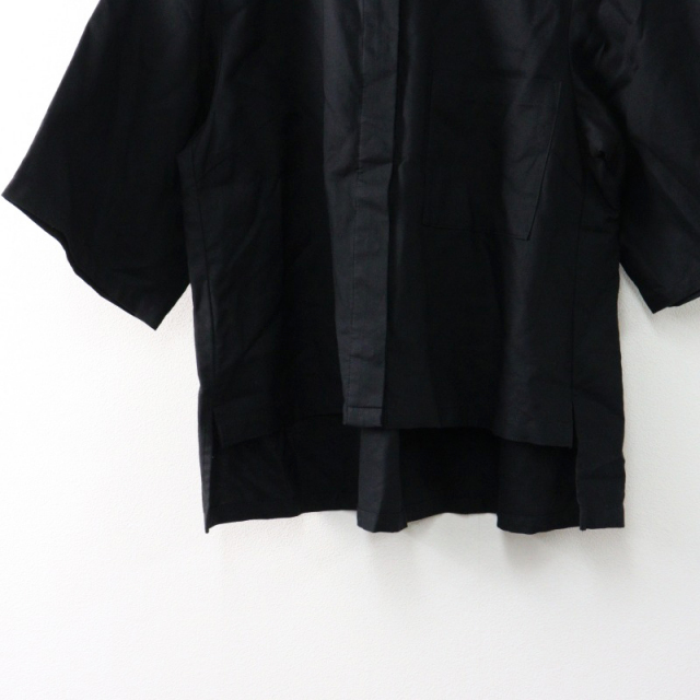 DEUXIEME CLASSE - Deuxieme Classe スタンドカラーブラウス　黒 ドゥーズィエムクラス Deuxieme Classe（ドゥーズィエムクラス）の「*washer シャツ