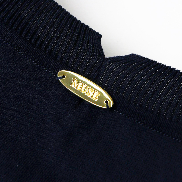 Deuxieme Classe／LOREL クルーネックプルオーバー・ネイビー MUSE de Deuxieme classe（ミューズデドゥーズィエムクラス）の