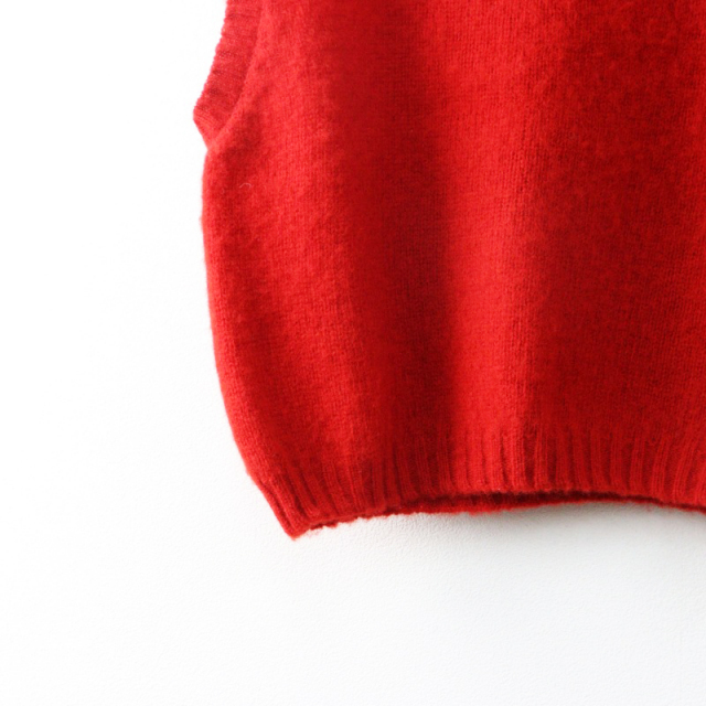 未使用 保管品 イギリス製 Bshop モリスアンドサンズ MORRIS&SONS KNIT VEST ニットベスト 36 レッド/トップス【2400014483642】 未使用 保管品 イギリス製 Bshop モリスアンドサンズ