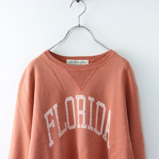 美品 2023AW アパルトモン L'Appartement REMI RELIEF レミレリーフ FLORIDA CREW NECK SWEAT/オレンジ スウェット【2400014484861】 美品 2023AW アパルトモン L'Appartement REMI RELIEF