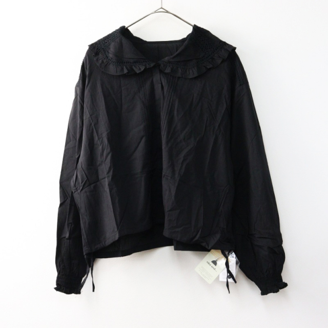 ニコアンド　開襟ドロストシャツ　ブラック　M niko and ｜開襟ドロストシャツ | Rakuten Fashion(楽天