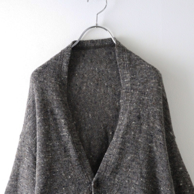 ネストローブ nest Robe ウール ワイドカーディガン F/グレー 羽織り 前開き ゆったり 長袖【2400014496130】 期間限定価格】ネストローブ nest Robe ウール ワイド