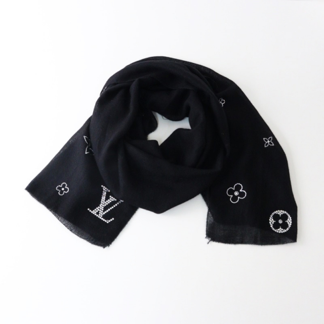 Louis Vuitton ブラック ストール さら様専用ヴィトン ストール LOUIS VUITTON(ルイヴィトン