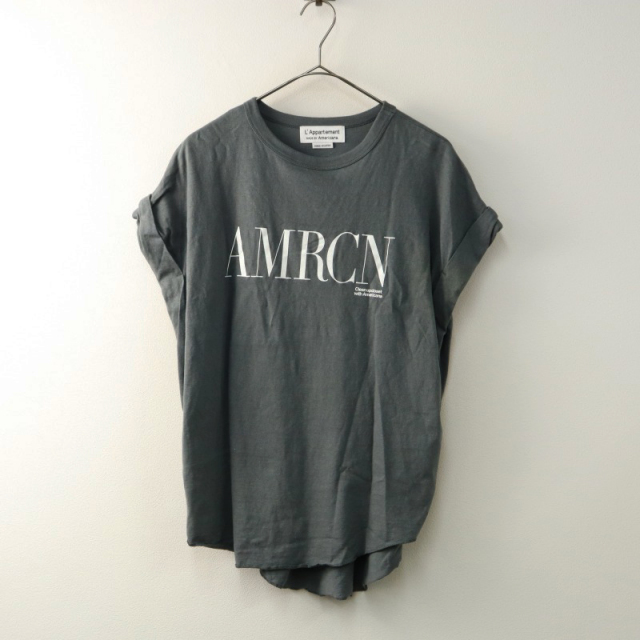 L'Appartement 【AMERICANA/アメリカーナ】 Tシャツグレー L'Appartement【AMERICANA/アメリカーナ】 T-SHIRT グレーB 新品