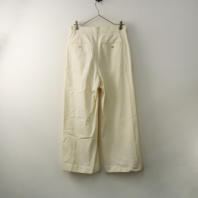 2025SS フレームワーク FRAMeWORK TUCK CHINO パンツ 38/オフホワイト