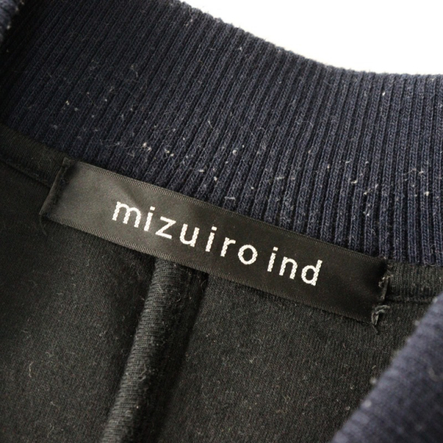 ミズイロインド mizuiro ind ボンディングニットジップブルゾン
