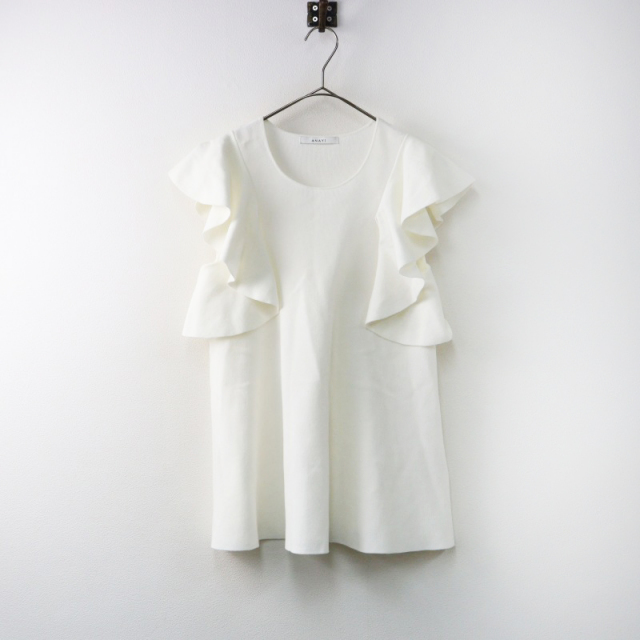 24SS ANAYI アナイ　レーシー切替プルオーバー 38 off white レーシー切替プルオーバー | ANAYI/アナイ | 三越伊勢丹