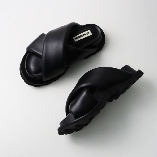 美品 イタリア製 ジルサンダー JIL SANDER レザー クロス