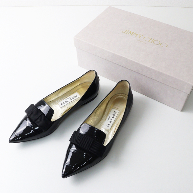 JIMMY CHOO GALA フラットシューズ リボン レース　ジミーチュウ JIMMY CHOO Jimmy Choo ジミーチュウ フラットパンプス GALA ORE