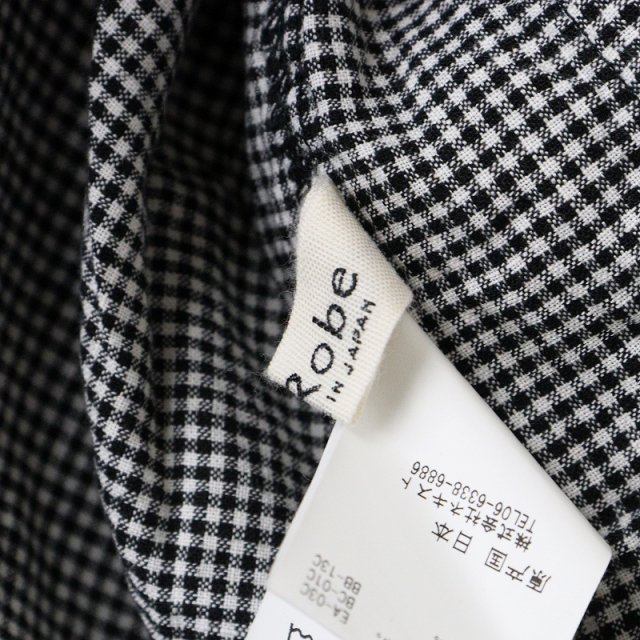 UpcycleLino ギンガムシャツジャケット ネストローブ 2024SS 2024SS ネストローブ nest Robe 【UpcycleLino】 ギンガムシャツ