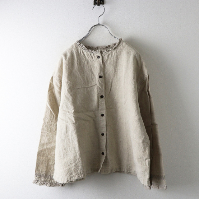 ネストローブ　リネンドルマンギャザーブラウス nest robe/ネストローブ 2020SS リネンドルマンギャザーブラウス