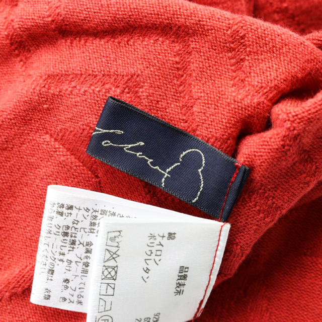 2024AW パラスパレス Pal'las Palace モックネック 立体ジャガード ニット プルオーバー 0/レッド 長袖 セーター【2400014508048】 2024AW パラスパレス Pal'las Palace モックネック 立体