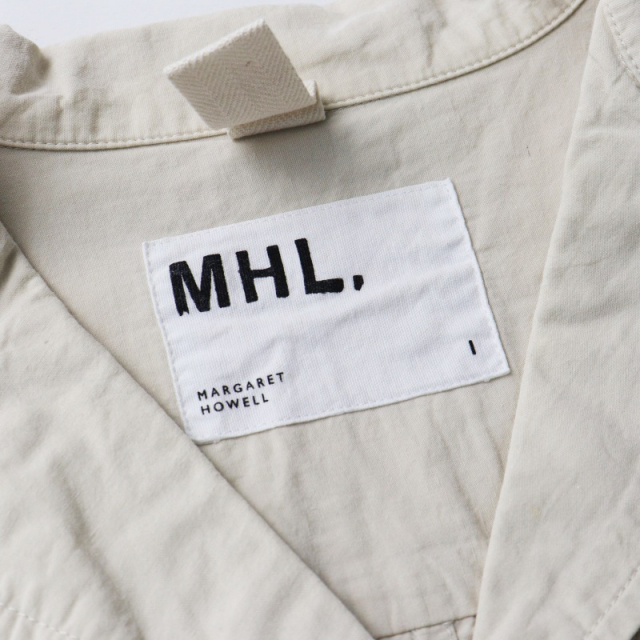 マーガレットハウエル MHL. 23SS コットンリネン オープンカラー　M msha75611_1.jpg