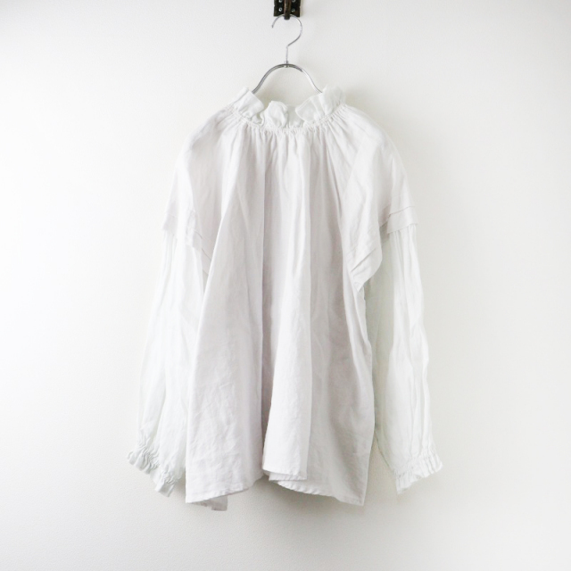 nest Robe - ネストローブ  リネンブラウス  ホワイト リネン2way Tブラウス｜nest Robe / CONFECT ONLINE SHOP