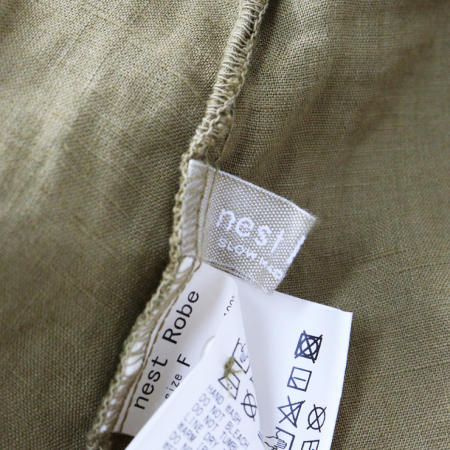 極美品 2020AW ネストローブ nest Robe リネンドルマンシャツ